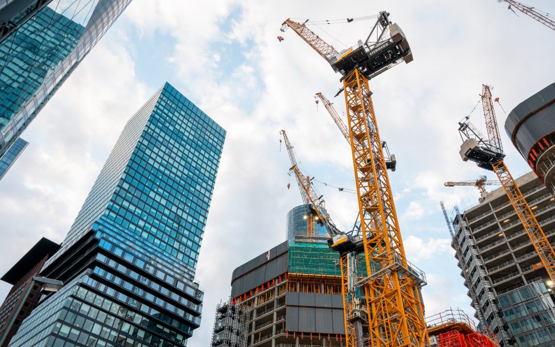 construction site in a city